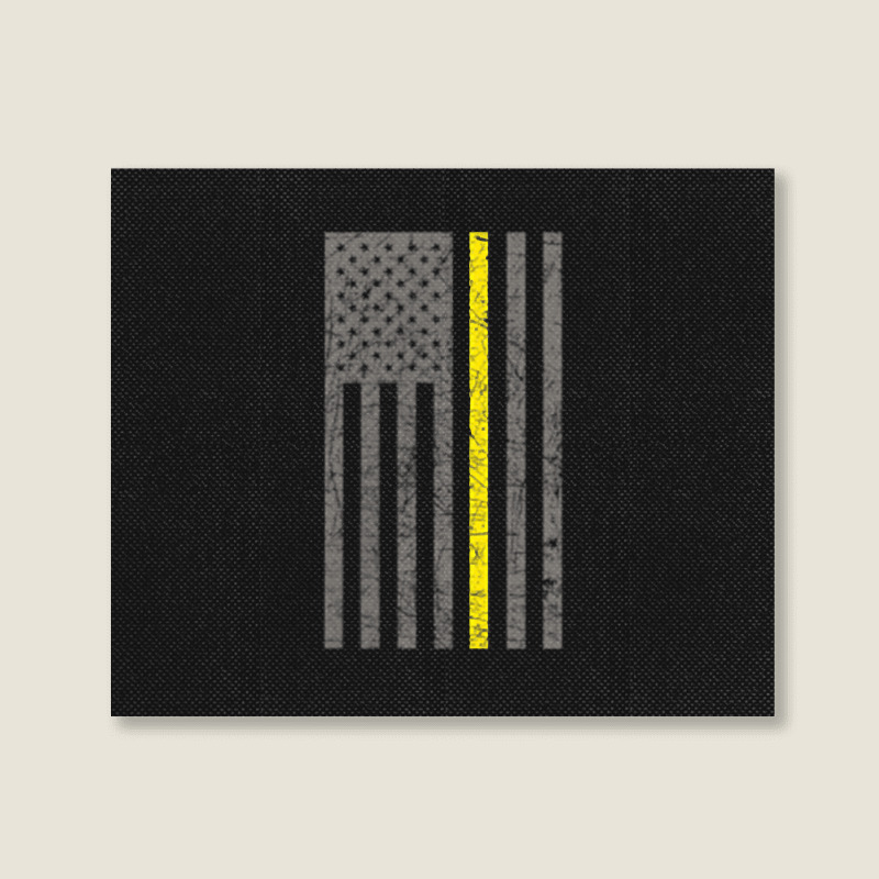 Dispatcher Thin Gold Line Shirt Landscape Canvas Print | Artistshot