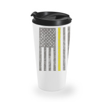 Dispatcher Thin Gold Line Shirt Travel Mug | Artistshot