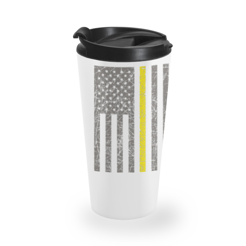 Dispatcher Thin Gold Line Shirt Travel Mug | Artistshot