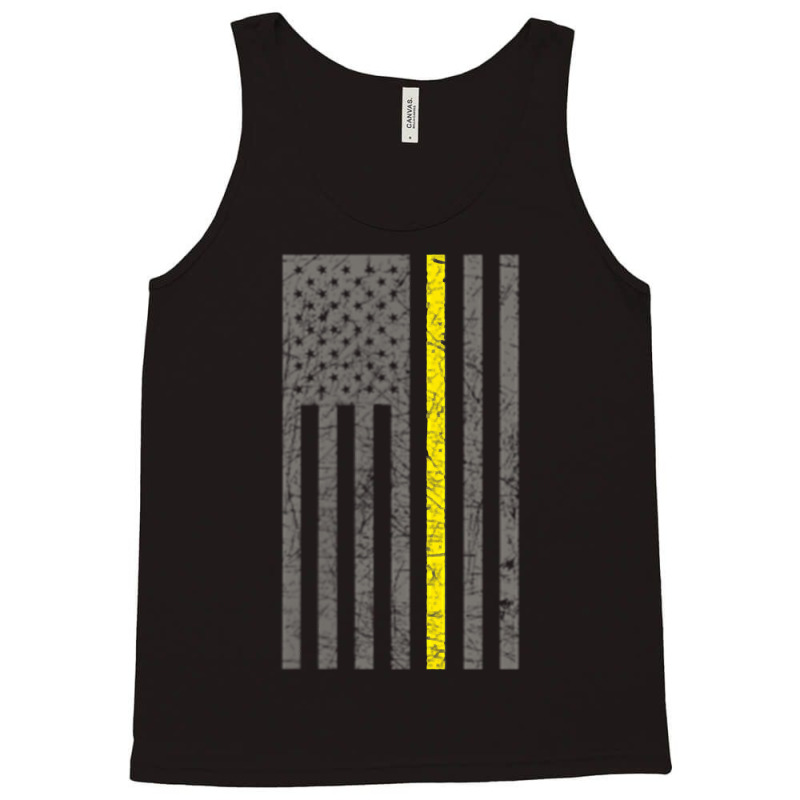 Dispatcher Thin Gold Line Shirt Tank Top | Artistshot