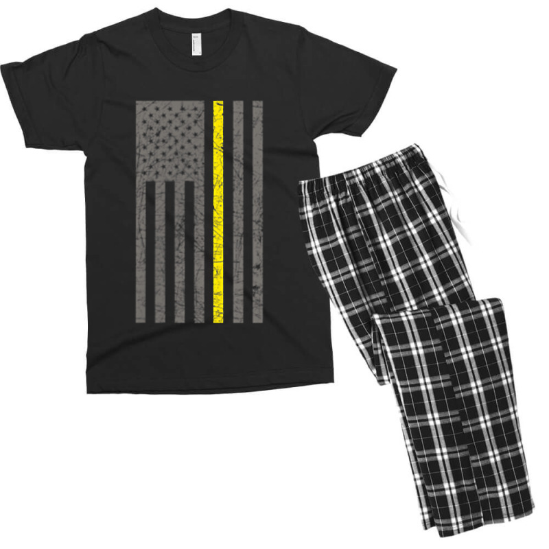 Dispatcher Thin Gold Line Shirt Men's T-shirt Pajama Set | Artistshot