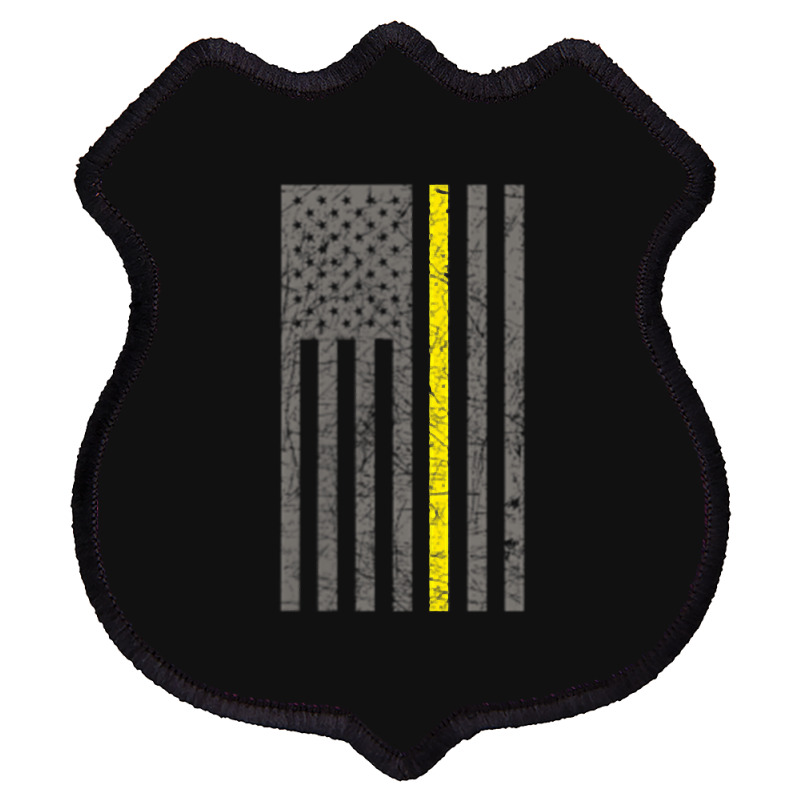 Dispatcher Thin Gold Line Shirt Shield Patch | Artistshot