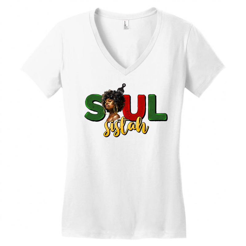 Soul Sistah Women's V-Neck T-Shirt by HRA Design Shop | Artistshot