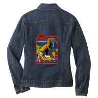 Time Travel For Beginners 1.png Ladies Denim Jacket | Artistshot