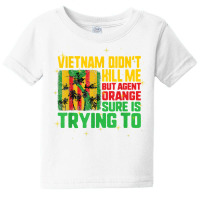 Vietnam Veterans Day Orange Agent Victims Retired Soldiers T Shirt Baby Tee | Artistshot