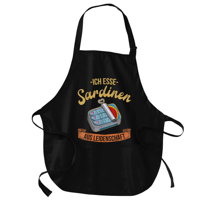 Sardine Anchovies Fish Dishes Canned Fish Cuisine T Shirt Medium-length Apron | Artistshot