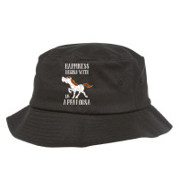 Happiness Begins With An Appaloosa Red Roan Horse Bucket Hat | Artistshot