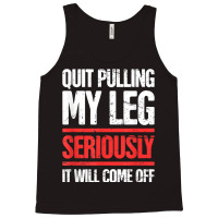 Distressed Funny Present For Leg Amputee Tank Top | Artistshot