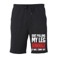 Distressed Funny Present For Leg Amputee Fleece Short | Artistshot