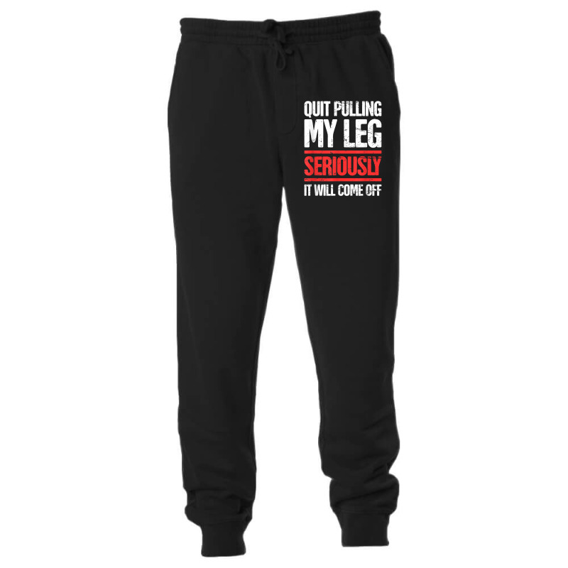 Distressed Funny Present For Leg Amputee Unisex Jogger | Artistshot