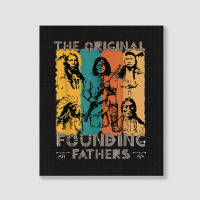 Original Founding Fathers Native American Indigenous Portrait Canvas Print | Artistshot