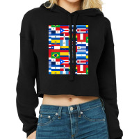 Flags Of Latin America Cropped Hoodie | Artistshot