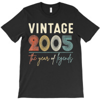 Vintage 2005 Made In 2005 17th Birthday Legend 17 Years Old T Shirt T-shirt | Artistshot