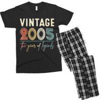 Vintage 2005 Made In 2005 17th Birthday Legend 17 Years Old T Shirt Men's T-shirt Pajama Set | Artistshot