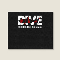 Dive Bahamas Tiger Beach Scuba Diving Shark Landscape Canvas Print | Artistshot