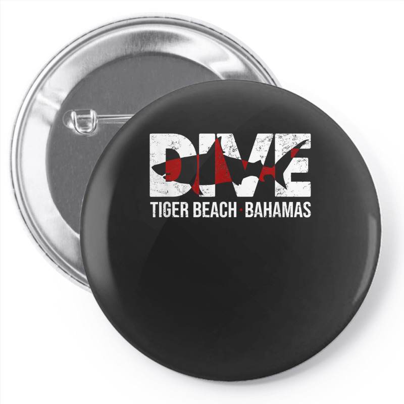 Dive Bahamas Tiger Beach Scuba Diving Shark Pin-back Button | Artistshot