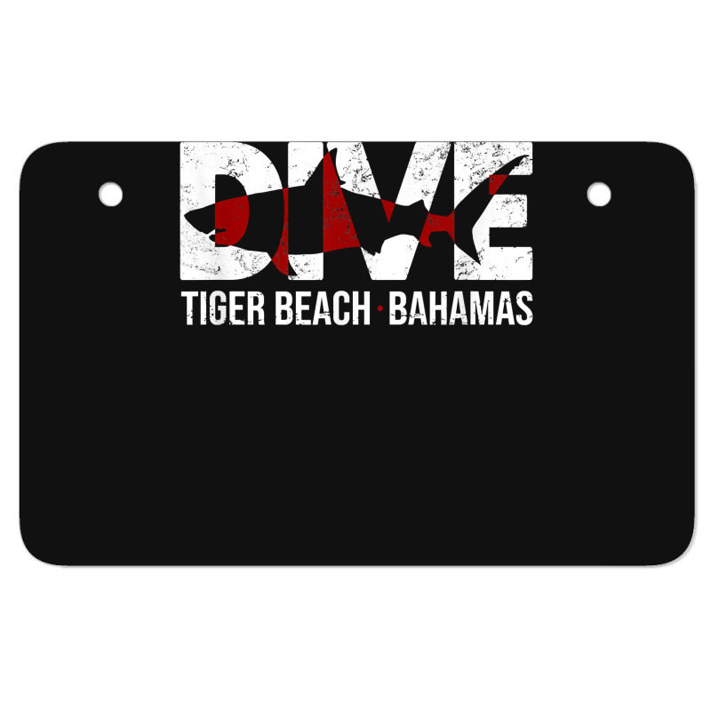 Dive Bahamas Tiger Beach Scuba Diving Shark Atv License Plate | Artistshot