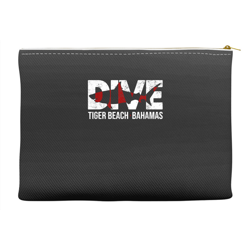 Dive Bahamas Tiger Beach Scuba Diving Shark Accessory Pouches | Artistshot