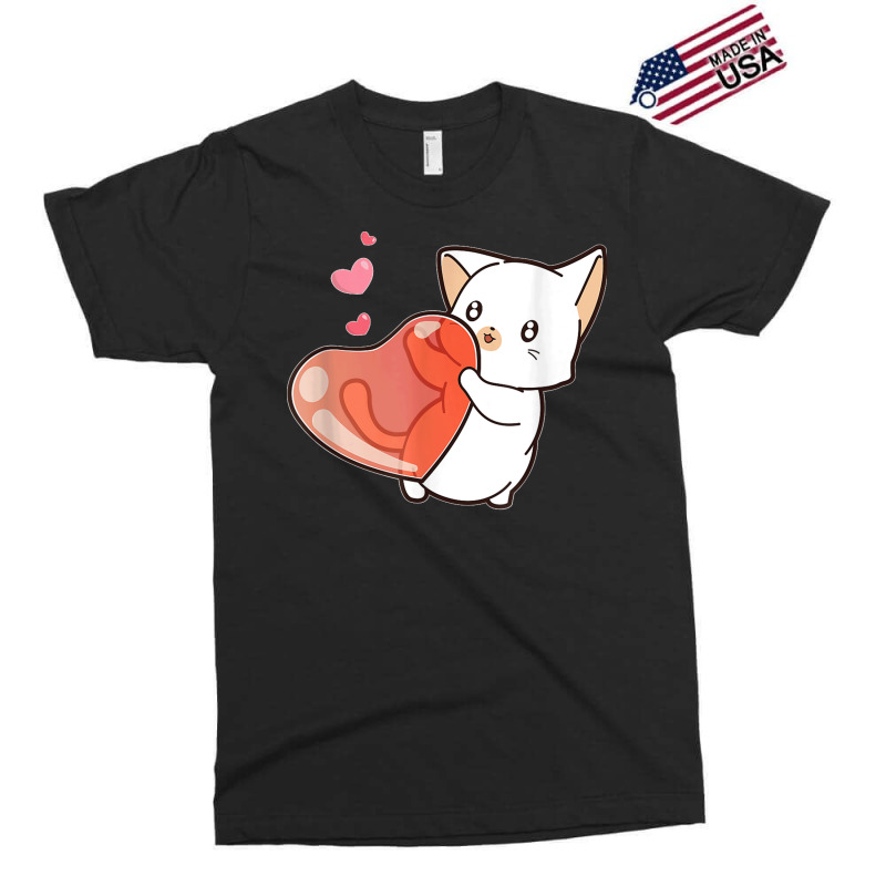 Cute Feline Kitten Cat Owner Heart Hearts Day Valentines Day Exclusive T-shirt | Artistshot