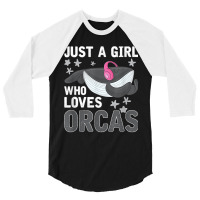 Diving Orca Cute Whale Women Girls Gift Orca 3/4 Sleeve Shirt | Artistshot