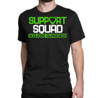 Scoliosis Support Squad Spine Surgery Recovery Green Ribbon Classic T-shirt | Artistshot