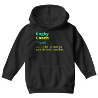 Rugby Coach Definition Funny Rugby Player Humor Team Sports Youth Hoodie | Artistshot