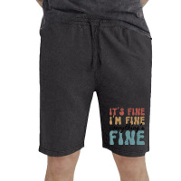 Vintage Retro It's Fine I'm Fine Everything Is Fine Gifts Vintage Short | Artistshot