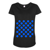 Blue Polka Dots Maternity Scoop Neck T-shirt | Artistshot