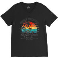 Vintage Family Vacation 2022 South Carolina Myrtle Beach T Shirt V-neck Tee | Artistshot