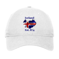 Iceland Flag Est. 874   Nordic Viking Pride Pullover Hoodie Adjustable Cap | Artistshot