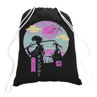 Anime Samurai Chillhop Perfect Gift Anime Drawstring Bags | Artistshot