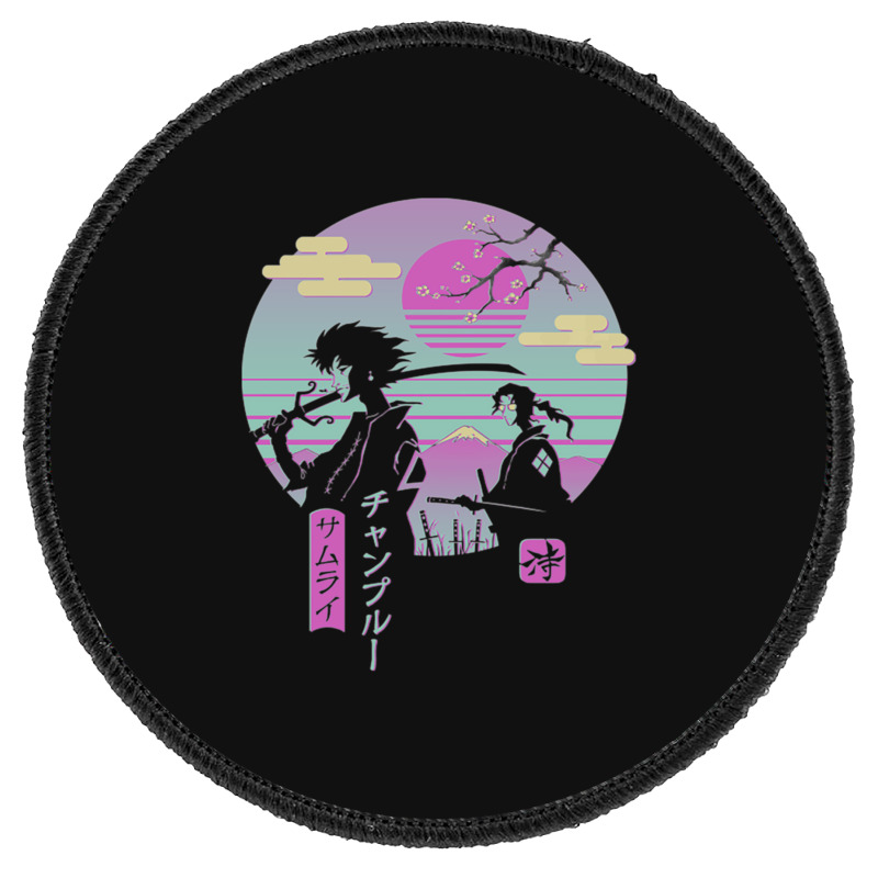 Anime Samurai Chillhop Perfect Gift Anime Round Patch | Artistshot