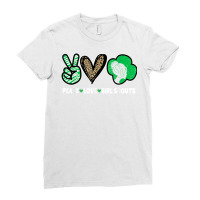 Peace Love Cookie Scout For Girls Bakery Cookie Season T Shirt Ladies Fitted T-shirt | Artistshot