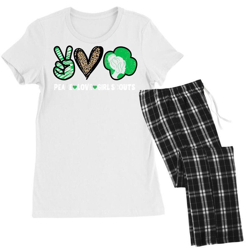 Peace Love Cookie Scout For Girls Bakery Cookie Season T Shirt Women's Pajamas Set by cm-arts | Artistshot