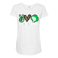 Peace Love Cookie Scout For Girls Bakery Cookie Season T Shirt Maternity Scoop Neck T-shirt | Artistshot