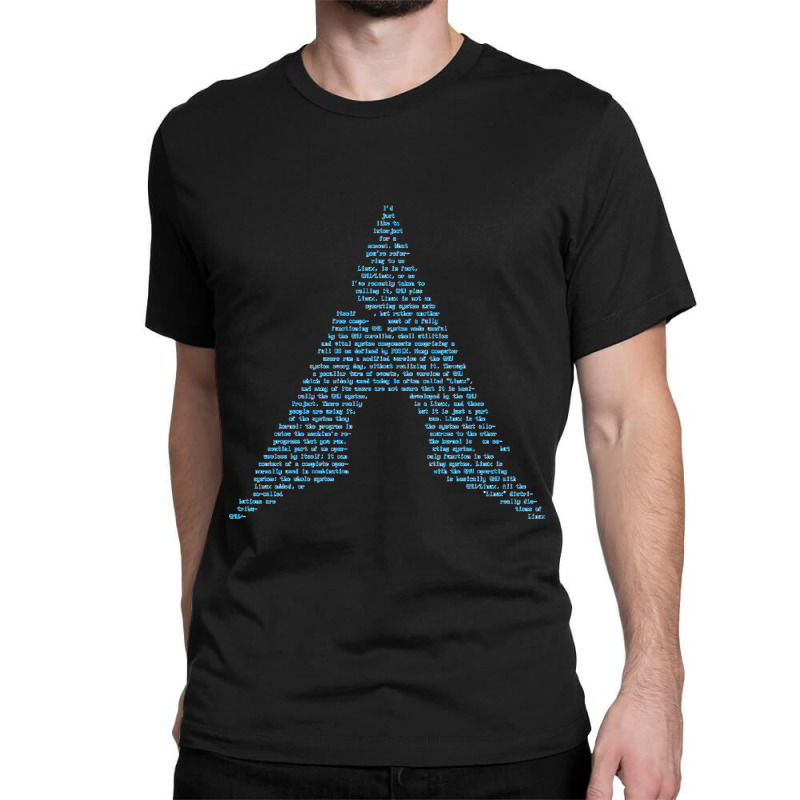 Arch Gnulinux Richard Stallman Interject Pasta Classic T-shirt by cm-arts | Artistshot