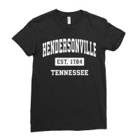 Hendersonville Tennessee Tn Vintage Established Sports Ladies Fitted T-shirt | Artistshot