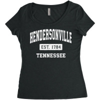 Hendersonville Tennessee Tn Vintage Established Sports Women's Triblend Scoop T-shirt | Artistshot