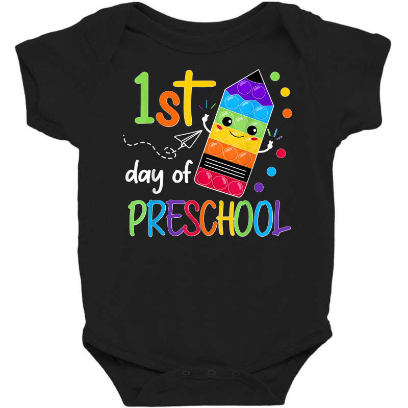 Poppin' It First Day Of Preschool Teacher Girls Boys Baby Bodysuit | Artistshot