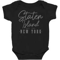 Staten Island Est. 1661 Ny New York Pride Staten Island Pullover Hoodi Baby Bodysuit | Artistshot