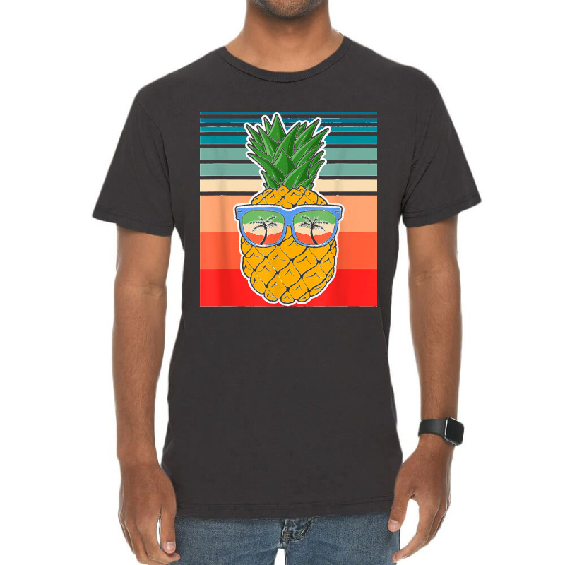 Vintage Pineapple Sunglasses Aloha Beaches Hawaii Hawaiian T Shirt Vintage T-shirt | Artistshot