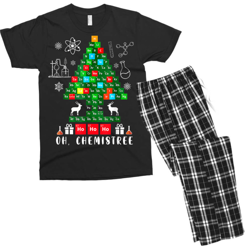 Science Christmas Shirt Oh Chemist Tree Chemistree Chemistry Men's T-shirt Pajama Set | Artistshot