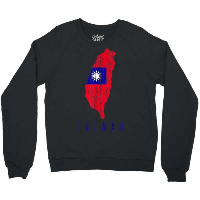 Taiwan Map Crewneck Sweatshirt | Artistshot