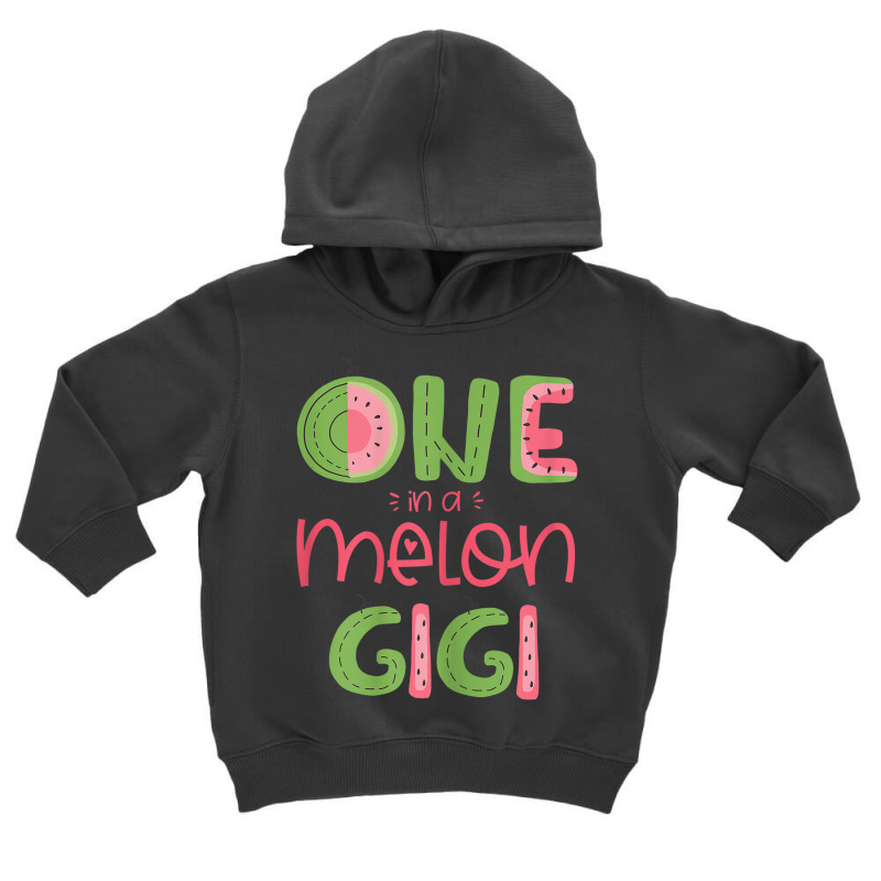 Womens One In A Melon Gigi Cute Watermelon First Birthday Party Toddler Hoodie | Artistshot