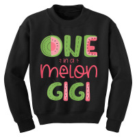 Womens One In A Melon Gigi Cute Watermelon First Birthday Party Youth Sweatshirt | Artistshot