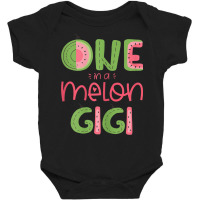 Womens One In A Melon Gigi Cute Watermelon First Birthday Party Baby Bodysuit | Artistshot