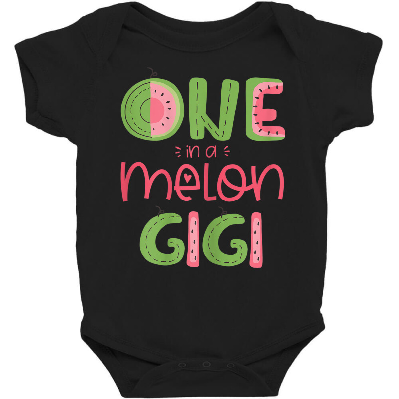 Womens One In A Melon Gigi Cute Watermelon First Birthday Party Baby Bodysuit | Artistshot