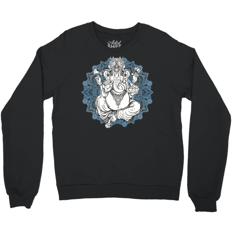 Hindu Elephant God Ganesha Tshirt  Oriental India Henna Tee Crewneck Sweatshirt | Artistshot