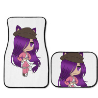 Anime  Chibi Fox Anime Girl Gatcha Kawaii Full Set Car Mats | Artistshot