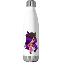 Anime  Chibi Fox Anime Girl Gatcha Kawaii Stainless Steel Water Bottle | Artistshot